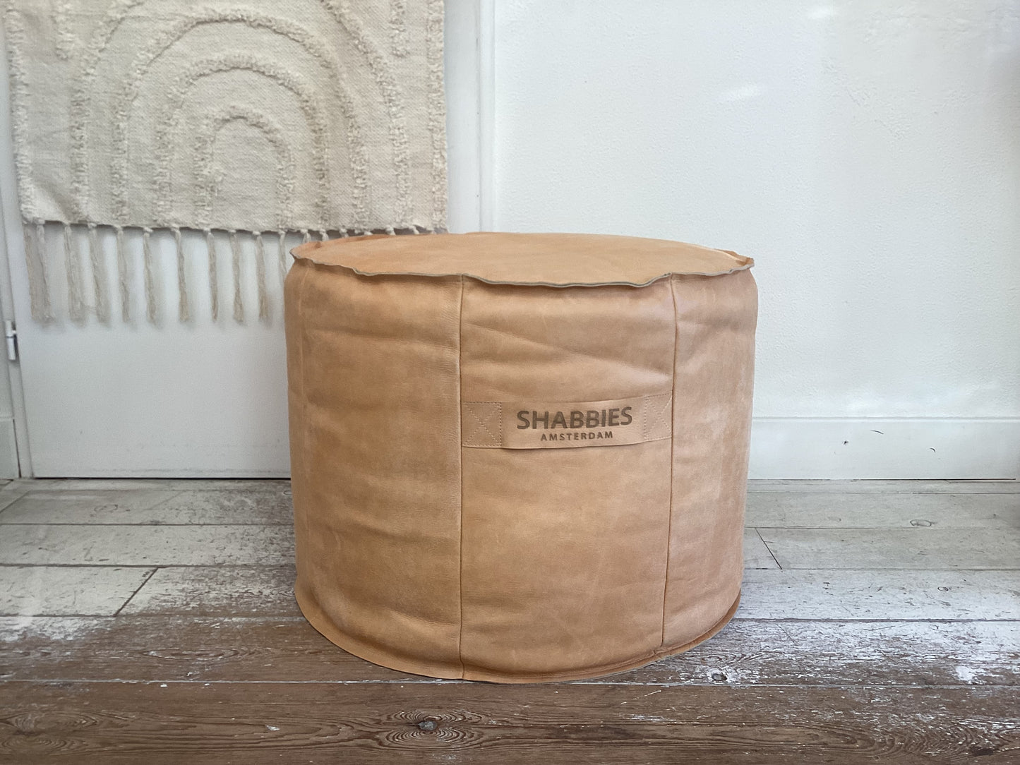 Poef Shabbies Ginger cognac