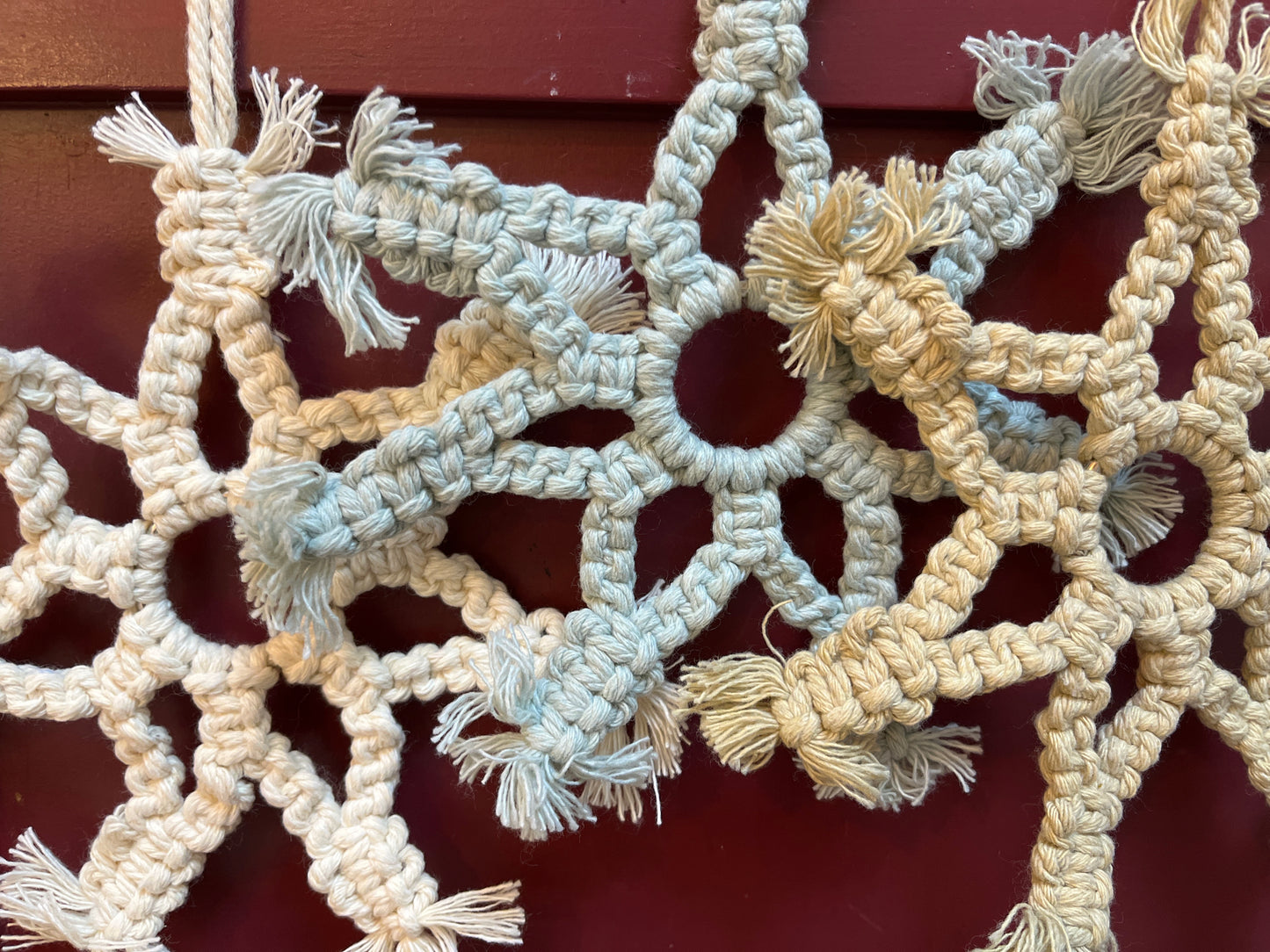 Macrame ster 3 kleuren