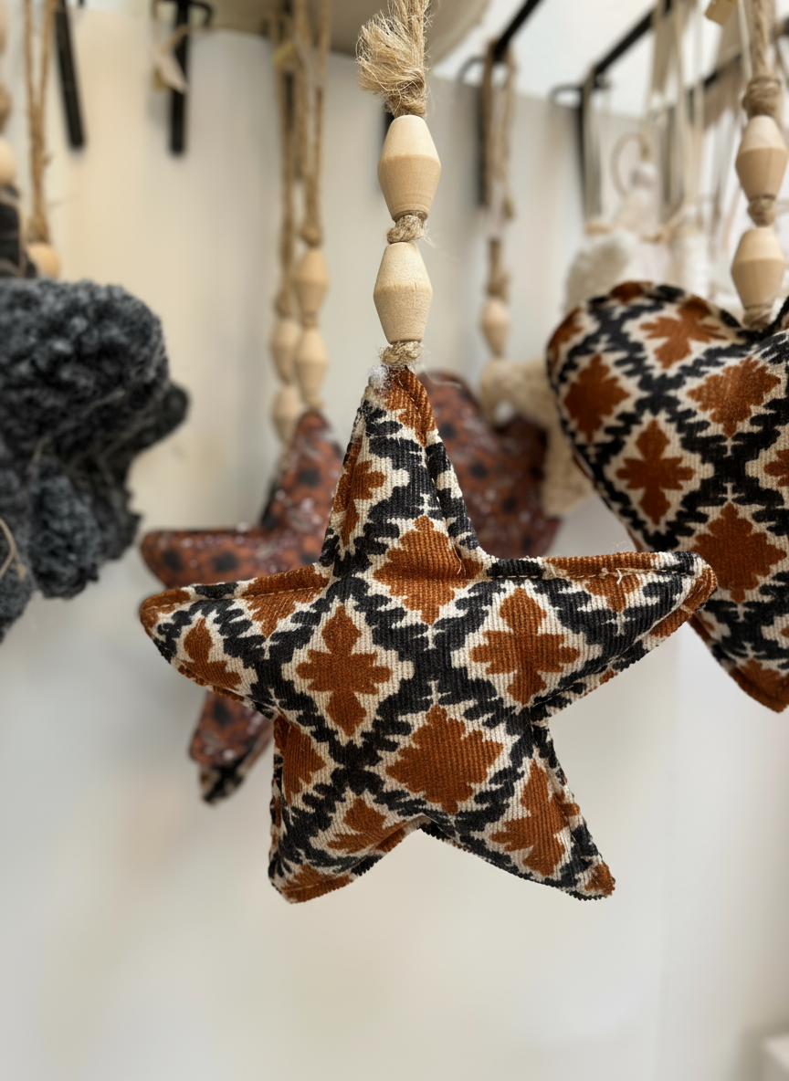 Hanger Ster met kralen Licht