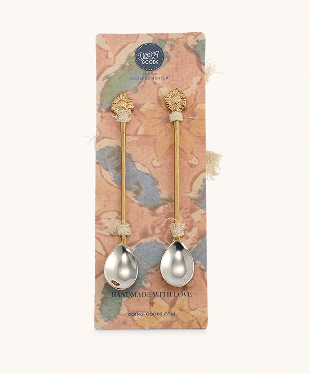 Doing Goods sunny sunflower theelepel set