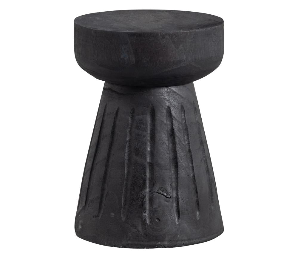 Houten kruk Borre zwart