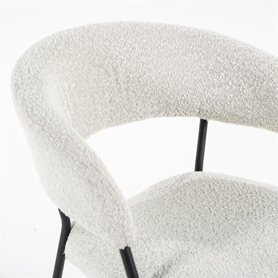Eetkamerstoel Luka van Eleonora beige