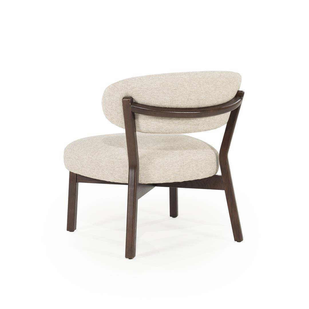 Eleonora fauteuil Mikky bruin / taupe