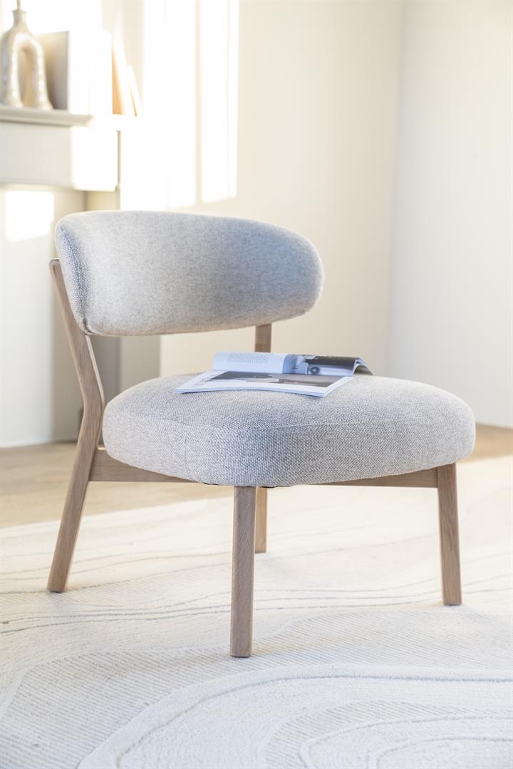 Eleonora fauteuil Mikky naturel taupe
