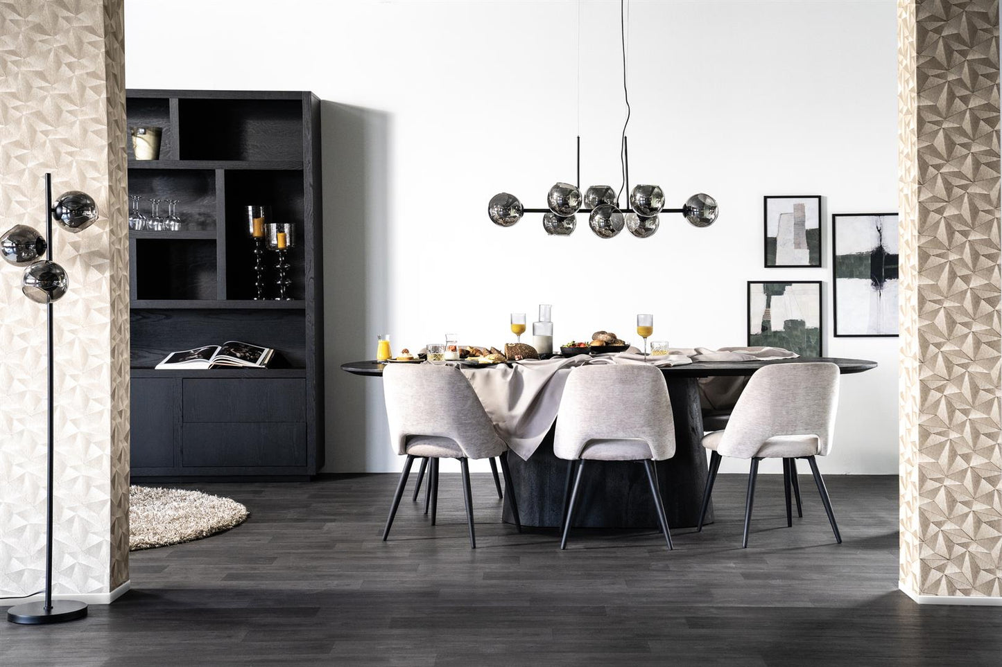 Eleonora eettafel Aron ovaal bruin 200x110x76