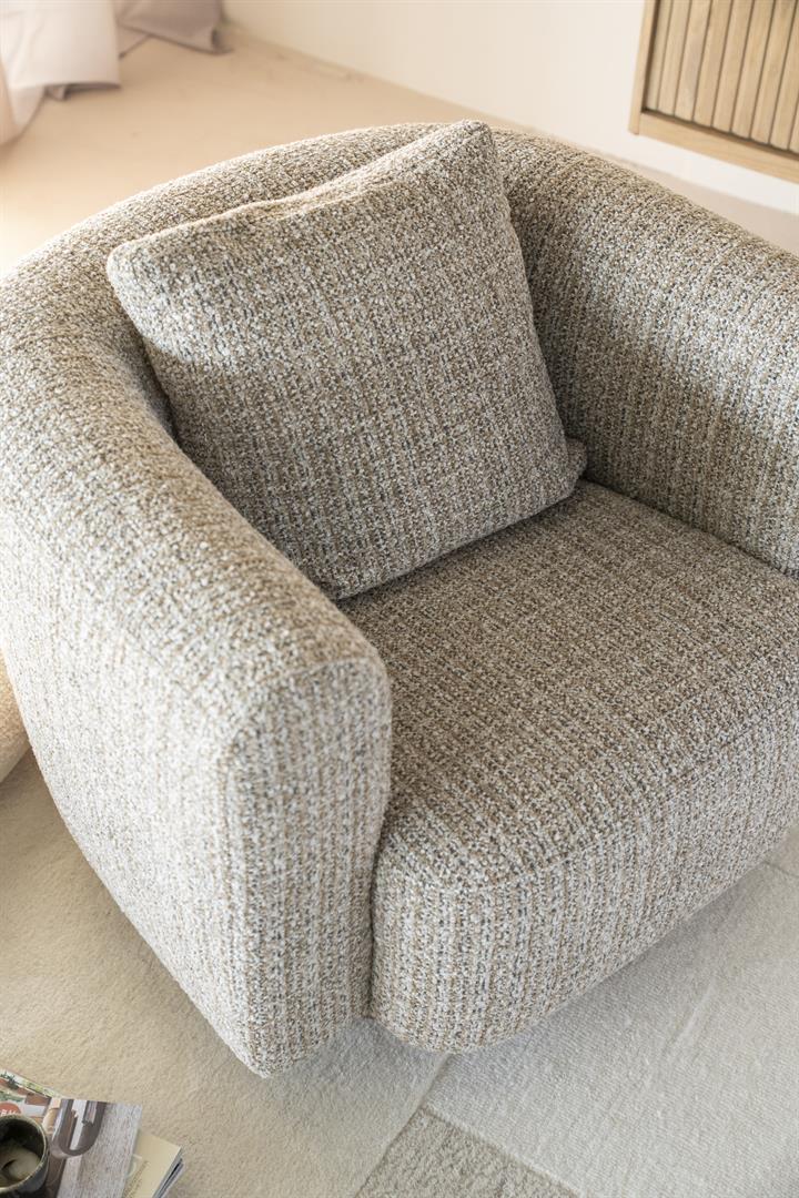 Eleonora fauteuil Jordan taupe