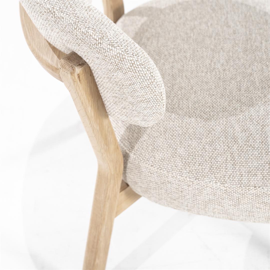 Eleonora fauteuil Mikky naturel taupe