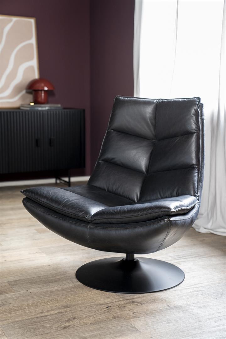 Eleonora fauteuil Sven zwart