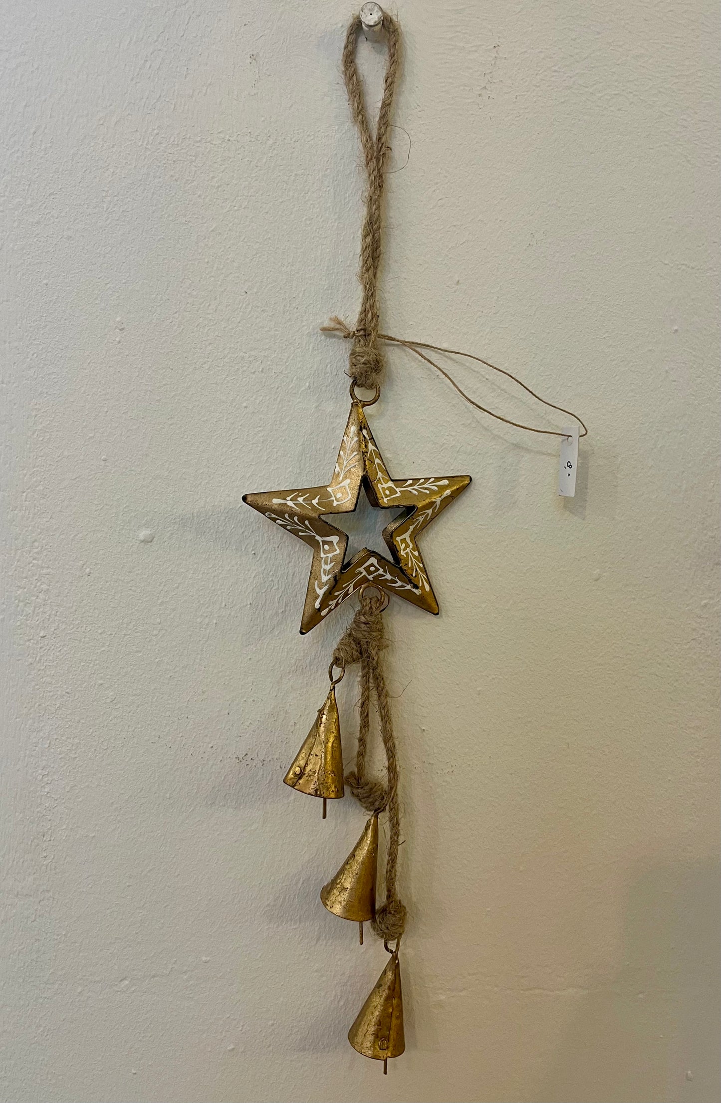 Metale Hanger Ster met Belletjes