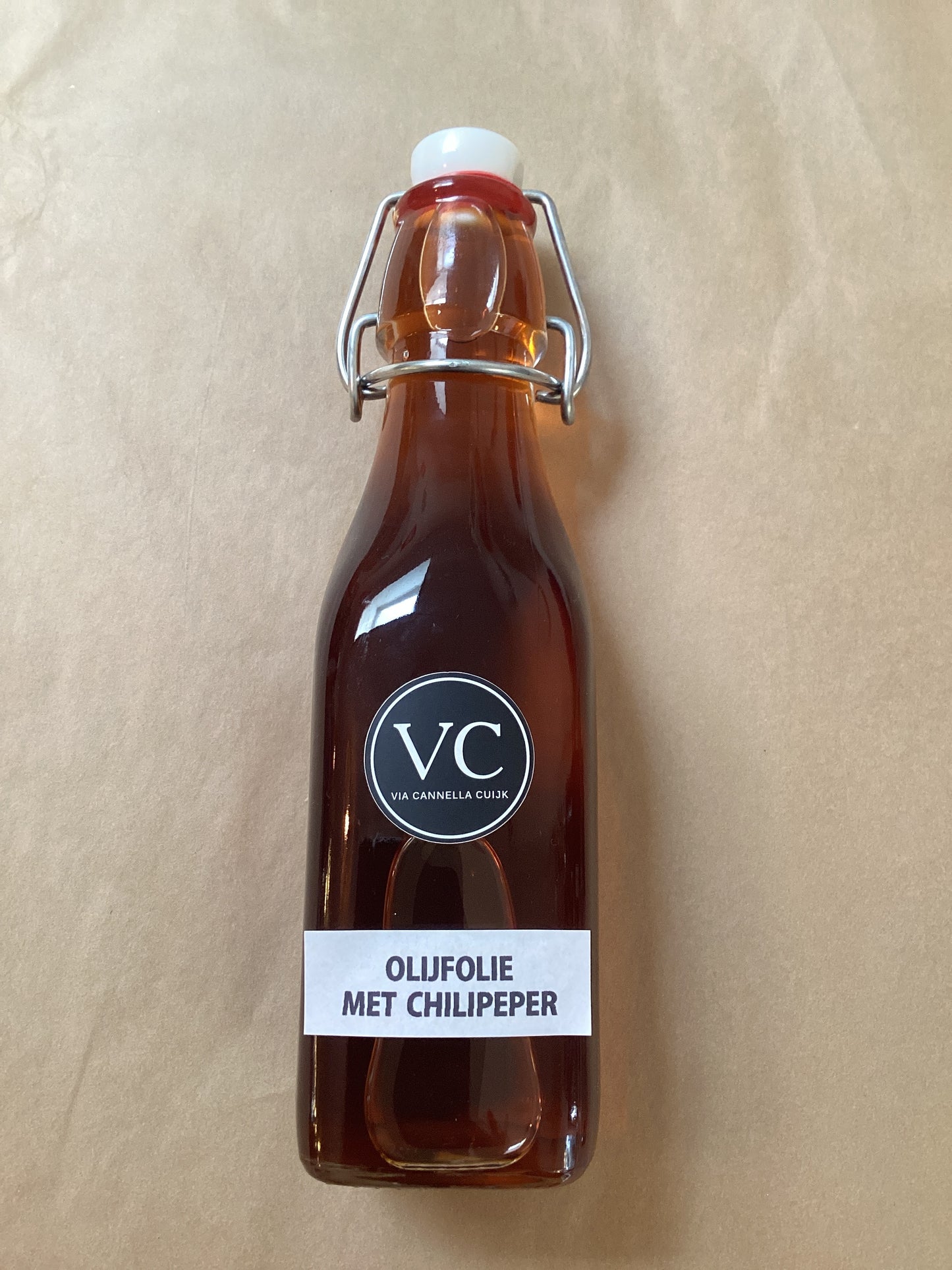 Olijfolie met chilipeper groot