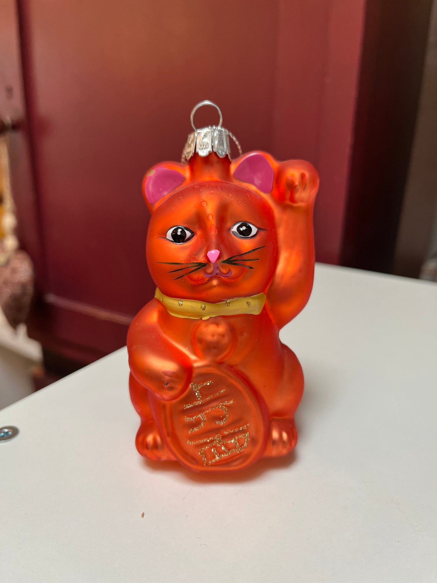Kerstbal diverse lucky cats