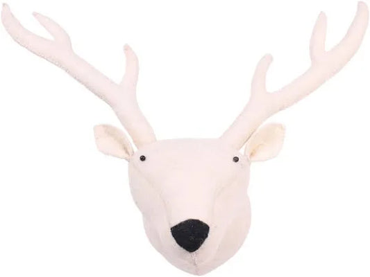 Kidsdepot Zoo dierenkop rendier wit