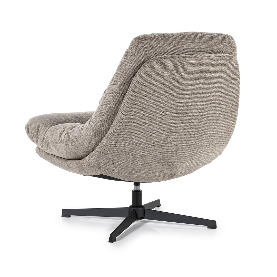 Eleonora fauteuil Cooper met kussen bruin