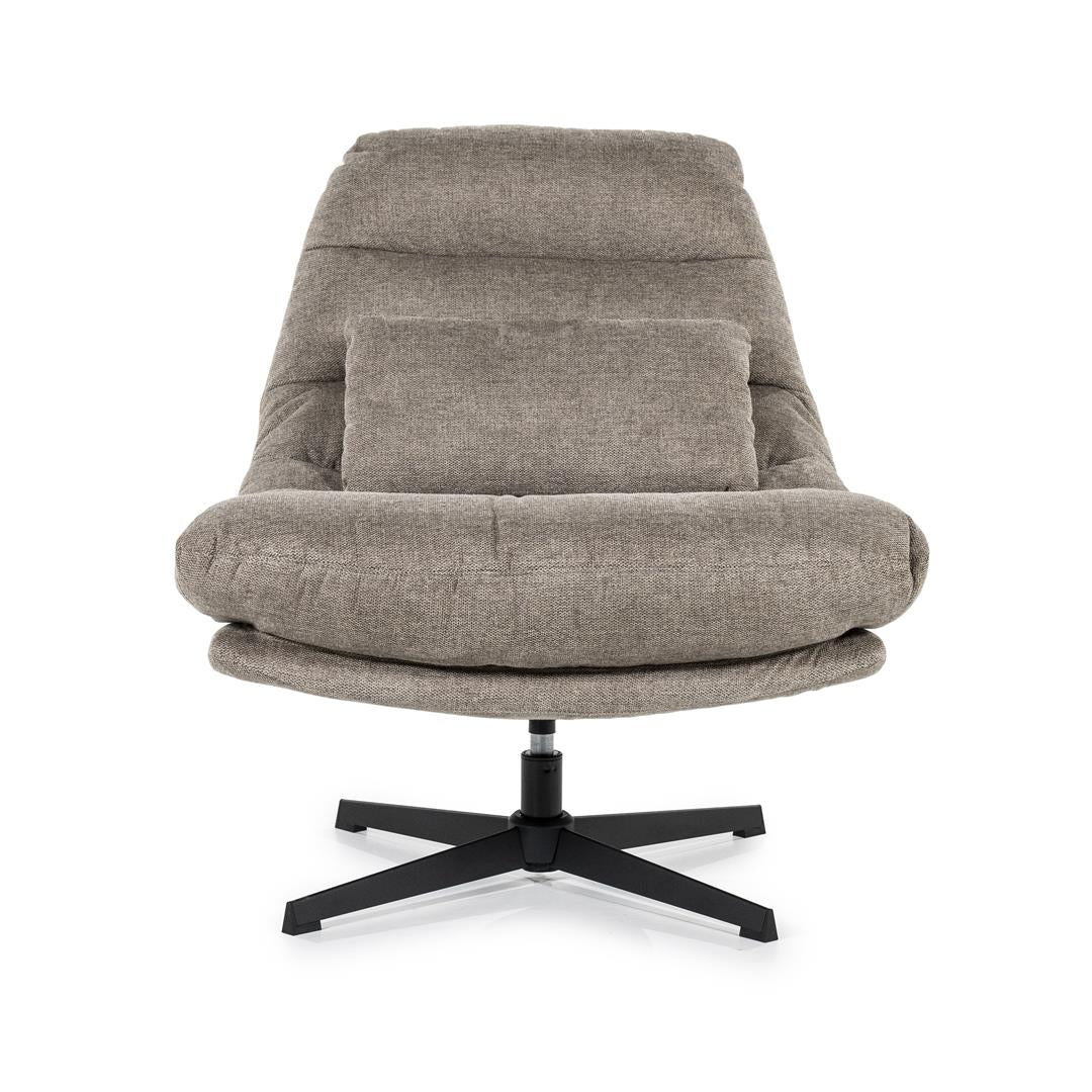 Eleonora fauteuil Cooper met kussen bruin