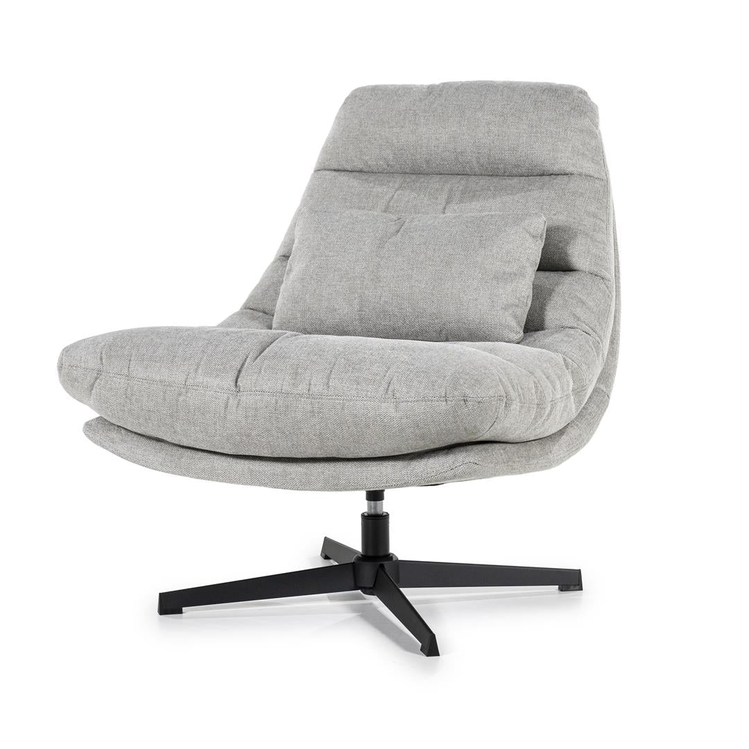 Eleonora fauteuil Cooper met kussen grijs