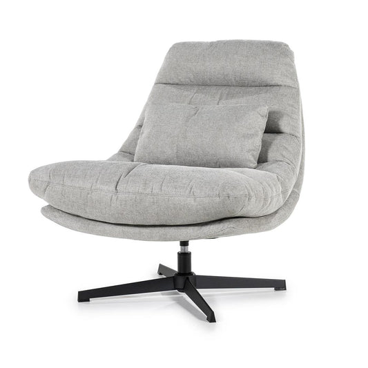 Eleonora fauteuil Cooper met kussen grijs