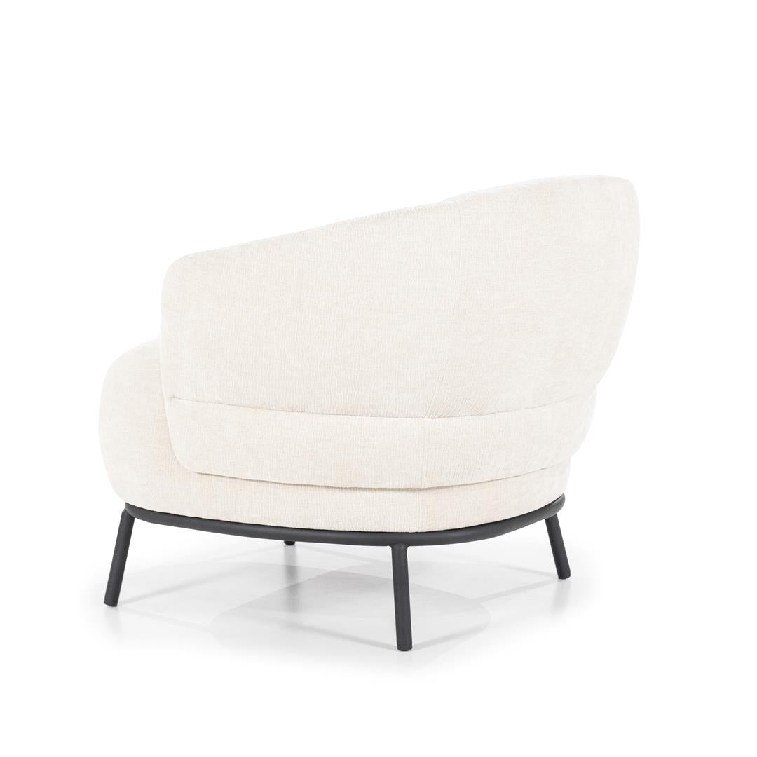 Eleonora fauteuil David wit / beige