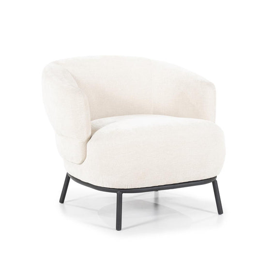 Eleonora fauteuil David wit / beige