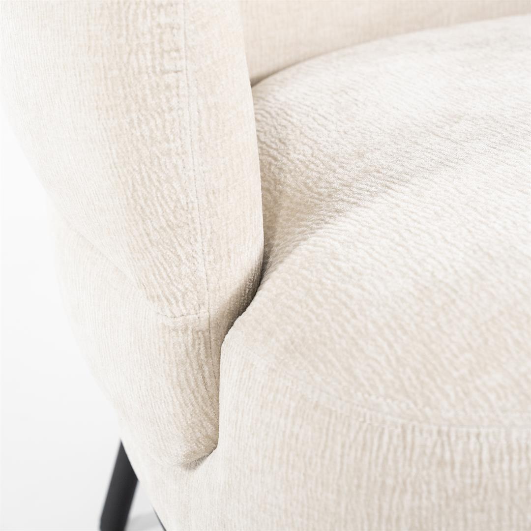 Eleonora fauteuil David wit / beige