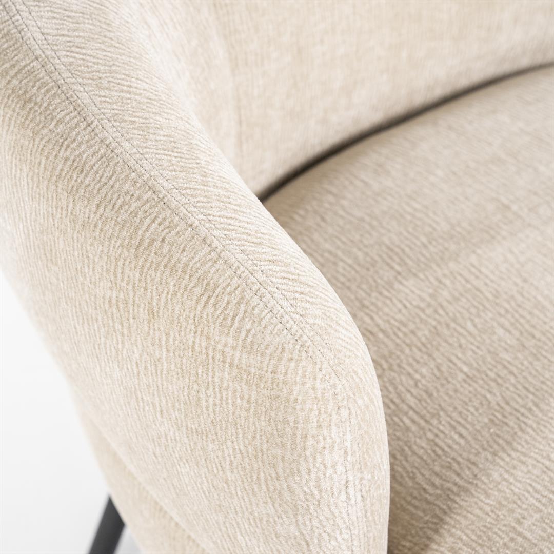 Eleonora fauteuil David taupe / zand