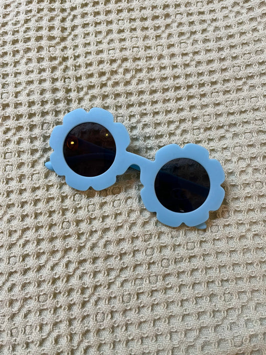 Zonnebril voor kinderen blauw bloem