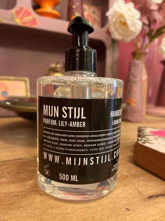 Handzeep Lily-Amber 500 ML Clear Fles