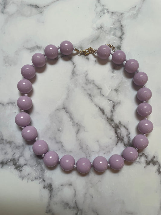 Kralen ketting lila