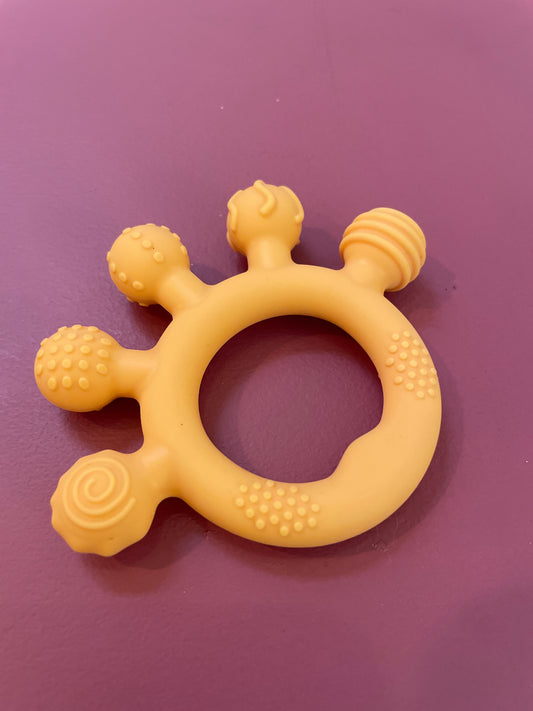 Bijtring zacht oranje