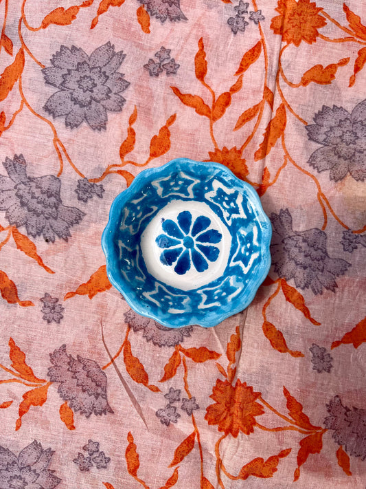 Schaaltje blauw klein
