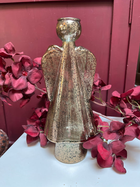 Engel glazen kandelaar