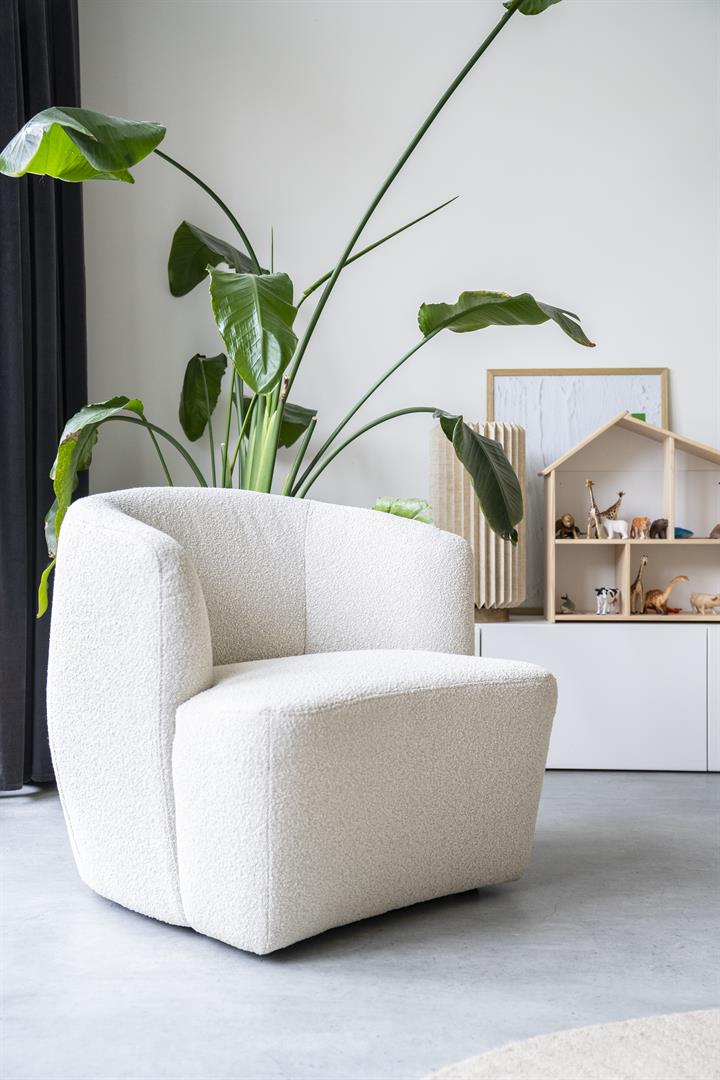 Eleonora fauteuil Charlotte beige / wit