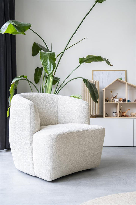 Eleonora fauteuil Charlotte beige / wit