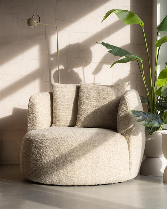 Eleonora fauteuil Louis met kussen zand