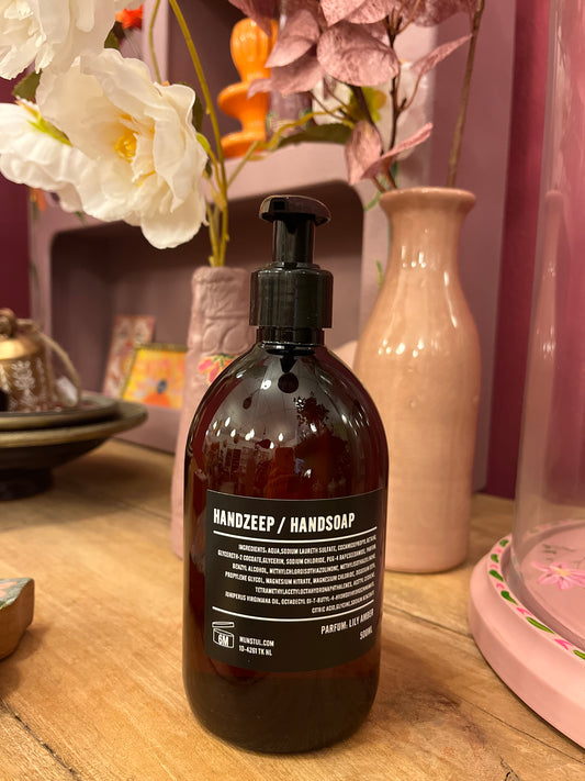 Handzeep Lily-Amber 500 ML Bruine Fles