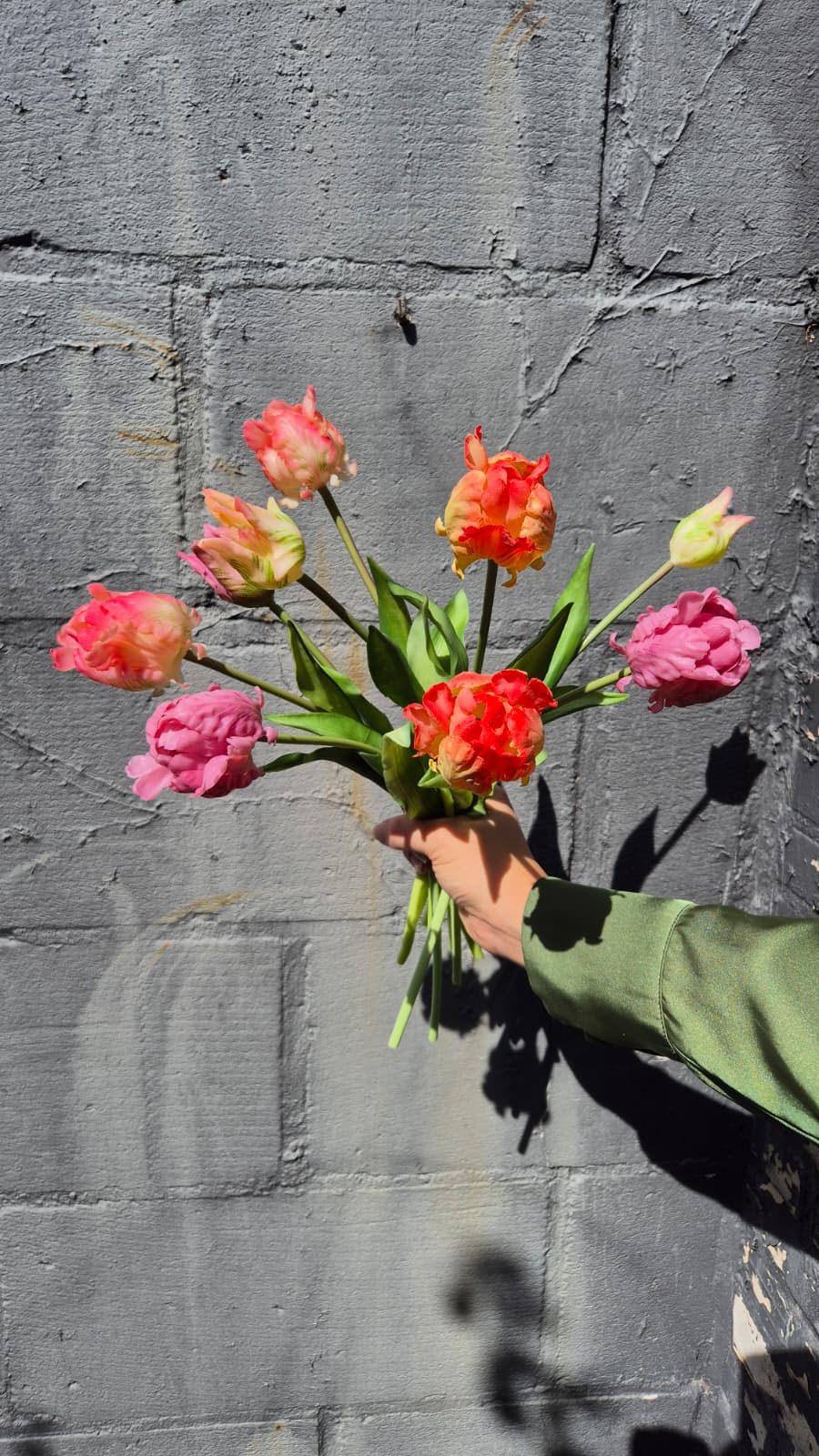 Papegaaien tulpen boeket multi