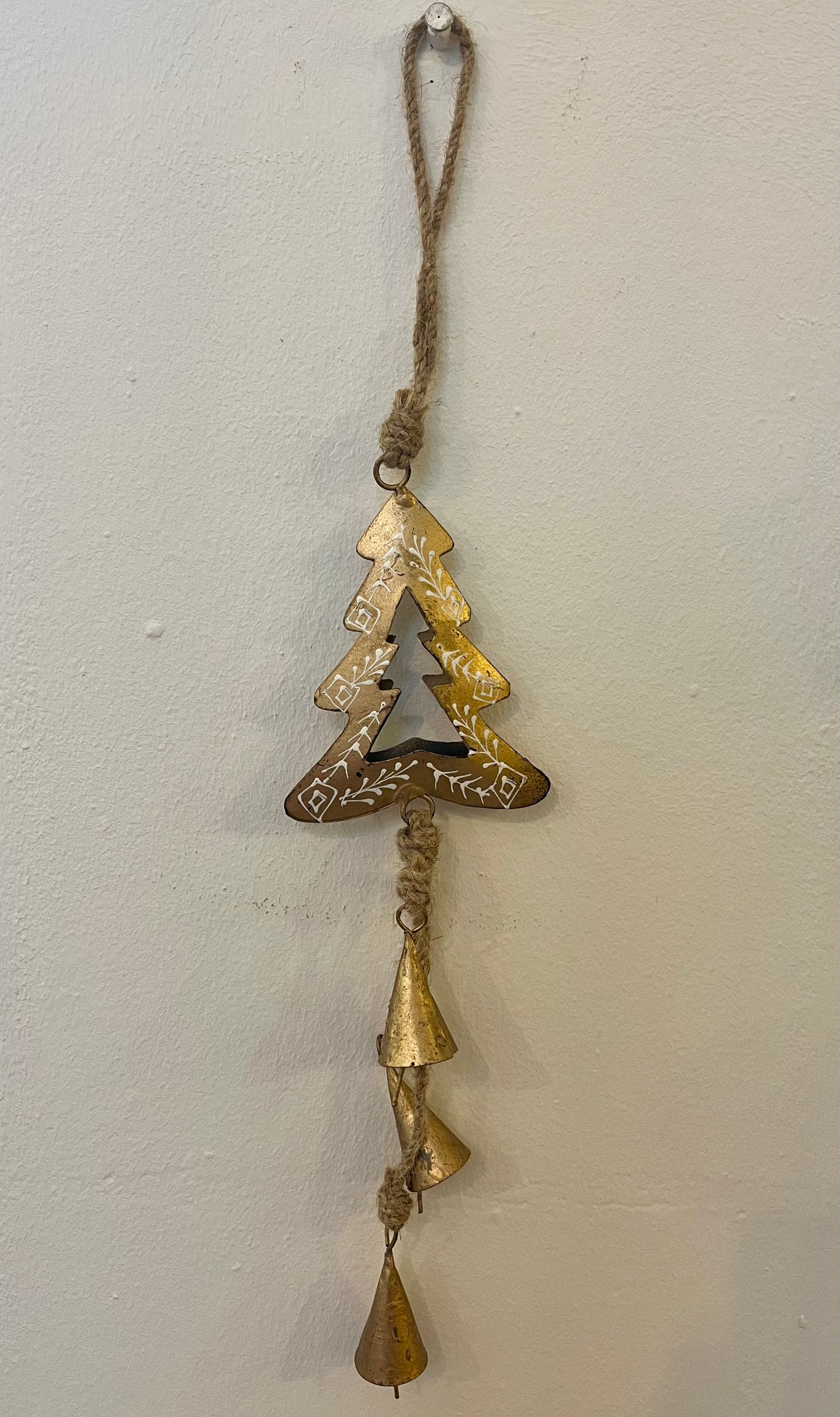 Metale Hanger Kerstboompje met Belletjes