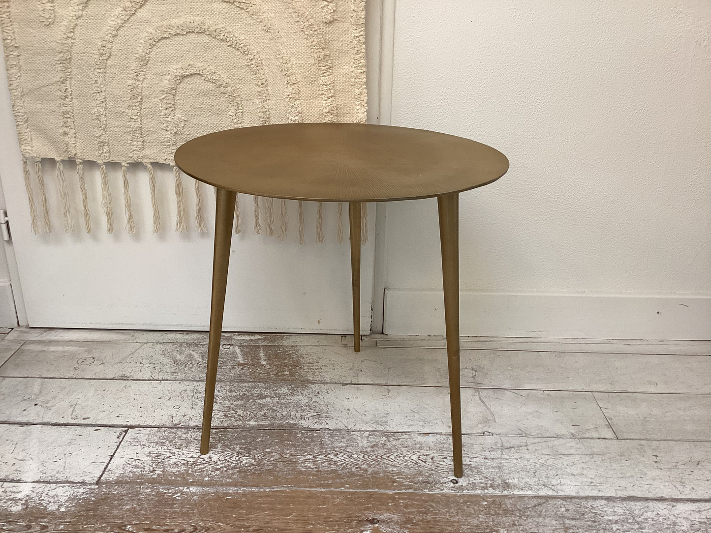 Bijzettafel metaal goud