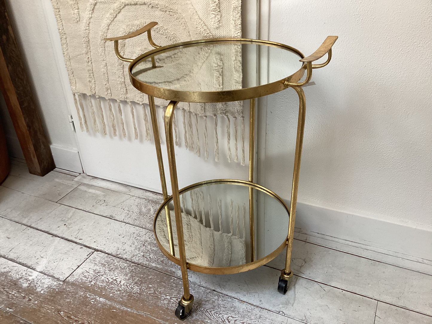 Trolley goud metaal