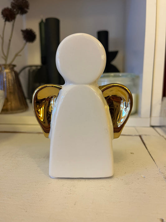 Beeldje Engel wit/goud