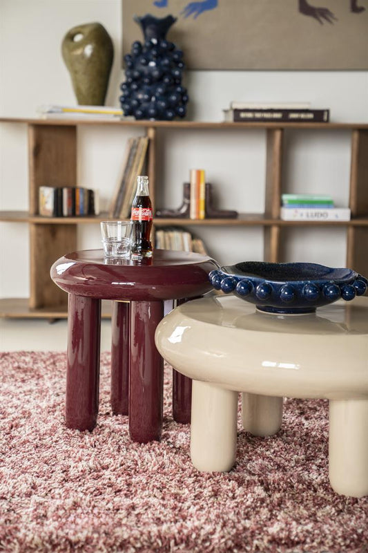 By Boo bijzettafel Balloon burgundy S