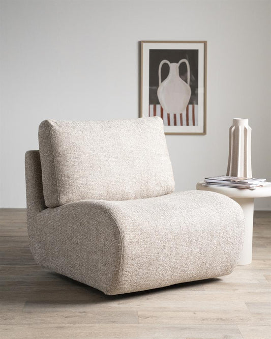 Eleonora fauteuil Lucia taupe / zand