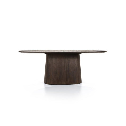 Eleonora eettafel Aron ovaal bruin 200x110x76