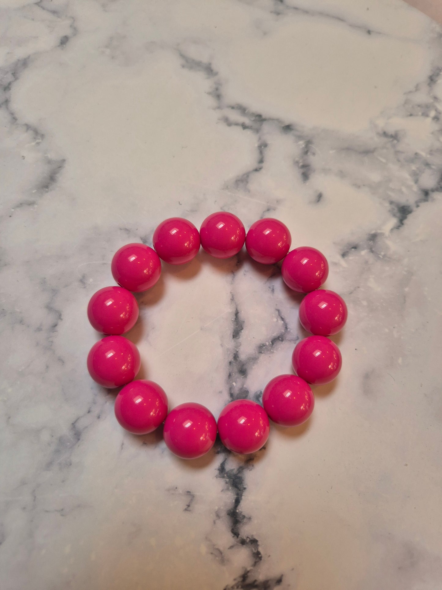 Kralen armband roze