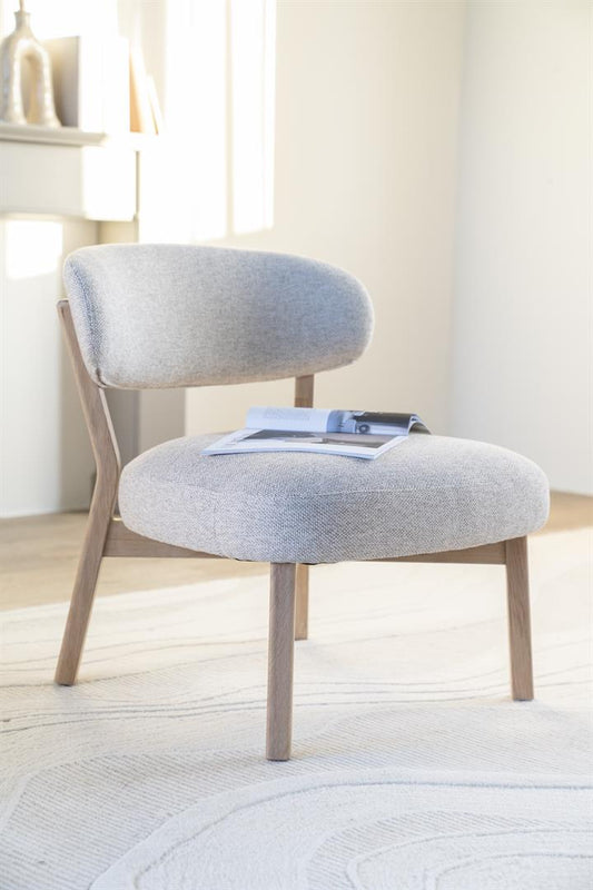 Eleonora fauteuil Mikky naturel taupe