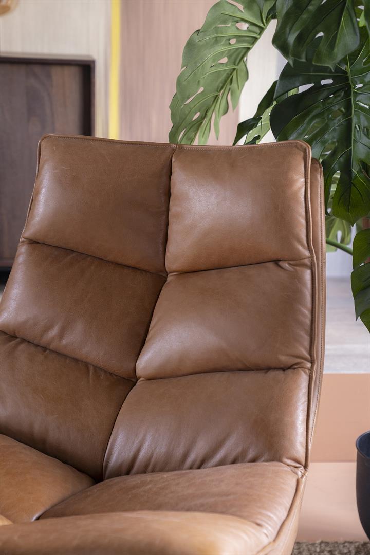 Eleonora fauteuil Sven cognac