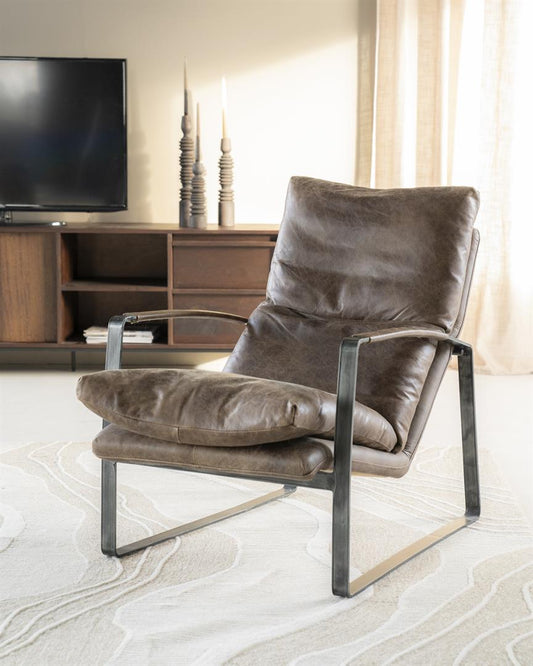 Eleonora fauteuil Lex donkerbruin