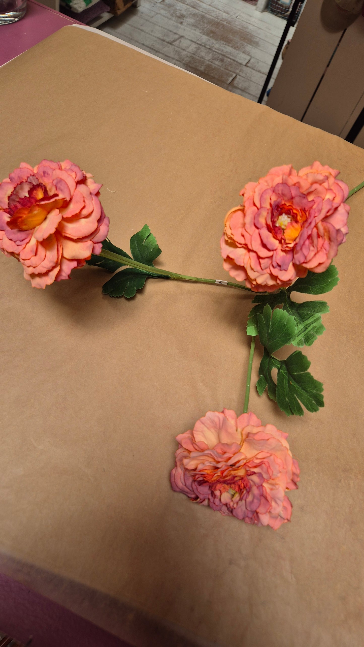 Duifkruid oranje oud roze zalm