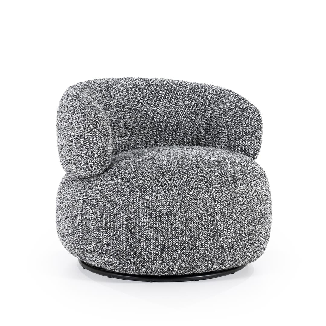 Eleonora fauteuil Maeve zwart / grijs